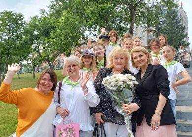 Голоса нашей школы прозвучали на Центральной набережной Енисея!